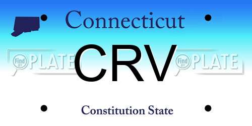 CRV Connecticut License Plate