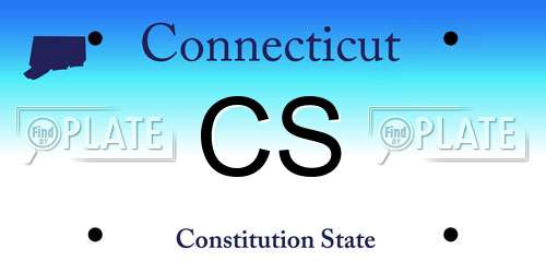 CS Connecticut License Plate
