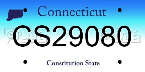 CS29080 Connecticut License Plate