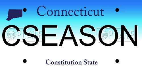 CSEASON Connecticut License Plate