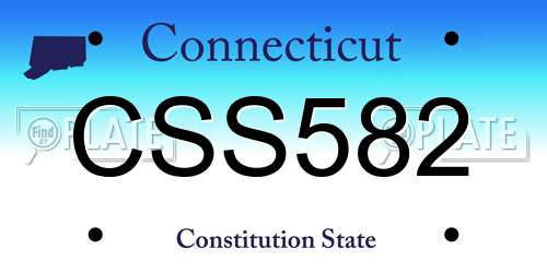 CSS582 Connecticut License Plate