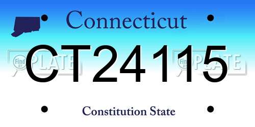 CT24115 Connecticut License Plate