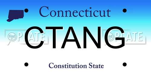 CTANG Connecticut License Plate