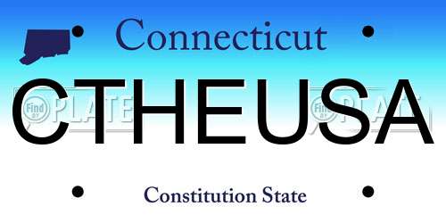 CTHEUSA Connecticut License Plate