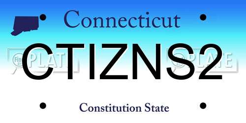 CTIZNS2 Connecticut License Plate