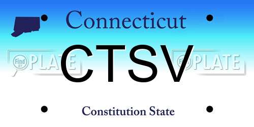CTSV Connecticut License Plate