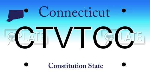 CTVTCC Connecticut License Plate