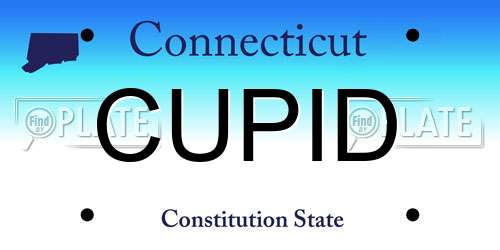 CUPID Connecticut License Plate