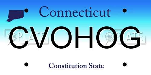 CVOHOG Connecticut License Plate