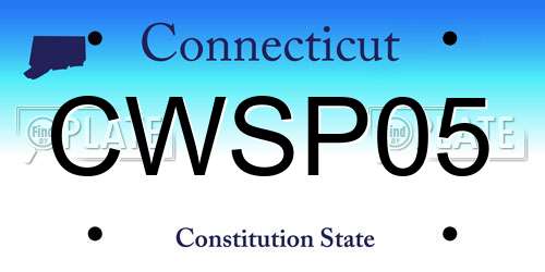 CWSP05 Connecticut License Plate