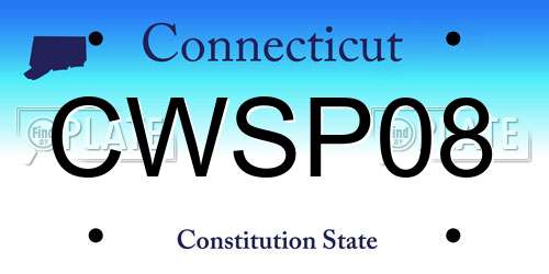 CWSP08 Connecticut License Plate