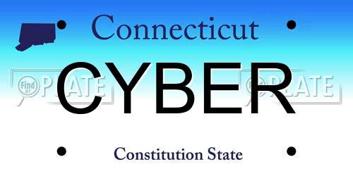 CYBER Connecticut License Plate