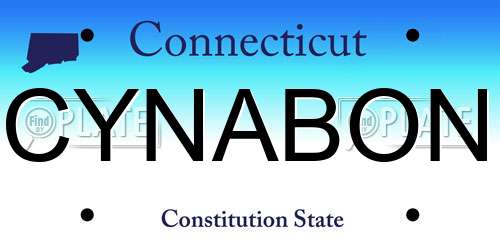 CYNABON Connecticut License Plate