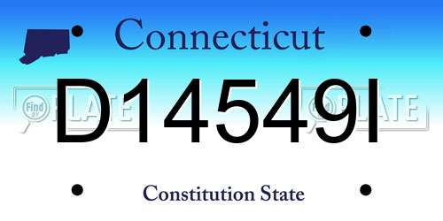 D14549I Connecticut License Plate