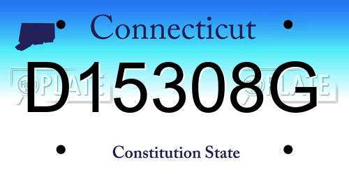 D15308G Connecticut License Plate