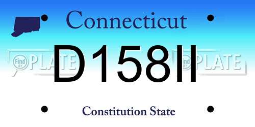 D158II Connecticut License Plate