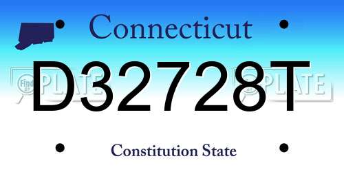 D32728T Connecticut License Plate