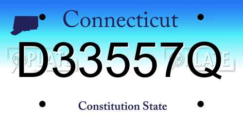 D33557Q Connecticut License Plate