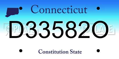 D33582O Connecticut License Plate