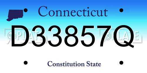 D33857Q Connecticut License Plate