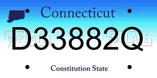 D33882Q Connecticut License Plate