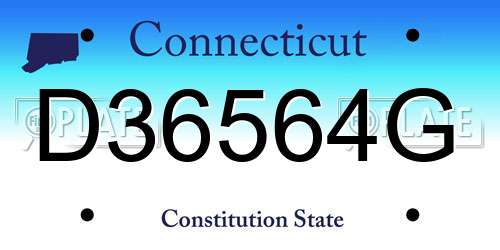 D36564G Connecticut License Plate