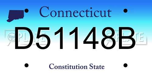 D51148B Connecticut License Plate