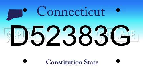 D52383G Connecticut License Plate