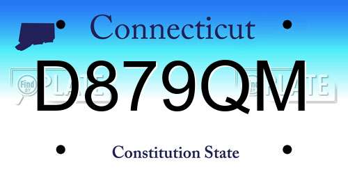 D879QM Connecticut License Plate