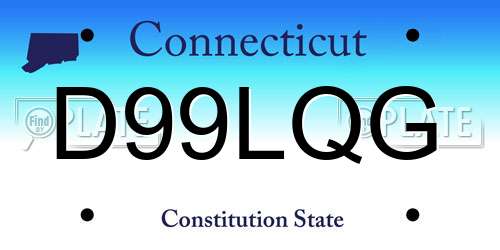 D99LQG Connecticut License Plate