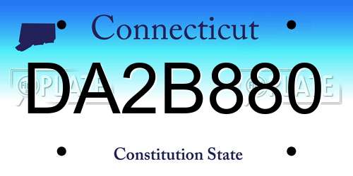 DA2B880 Connecticut License Plate