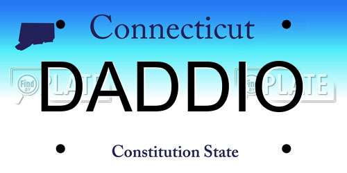 DADDIO Connecticut License Plate