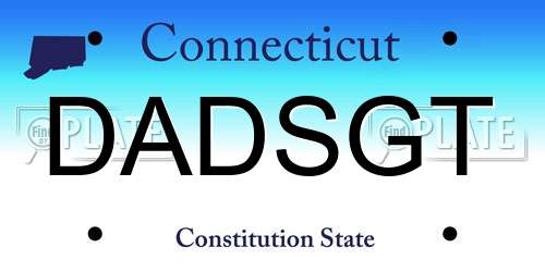 DADSGT Connecticut License Plate
