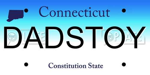 DADSTOY Connecticut License Plate