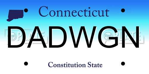 DADWGN Connecticut License Plate