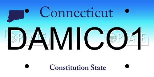 DAMICO1 Connecticut License Plate