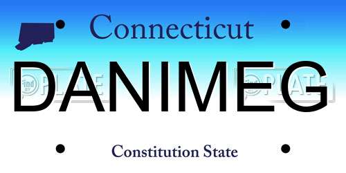 DANIMEG Connecticut License Plate