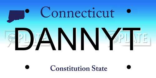 DANNYT Connecticut License Plate