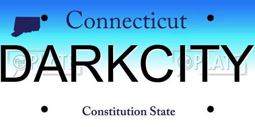 DARKCITY Connecticut License Plate