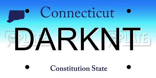 DARKNT Connecticut License Plate
