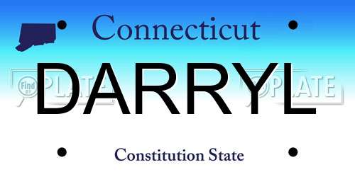DARRYL Connecticut License Plate