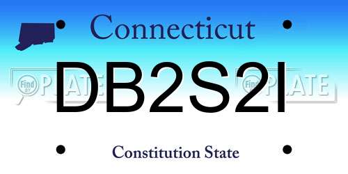 DB2S2I Connecticut License Plate