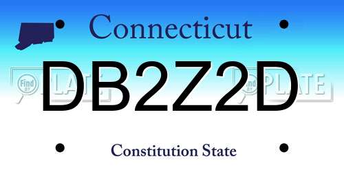 DB2Z2D Connecticut License Plate
