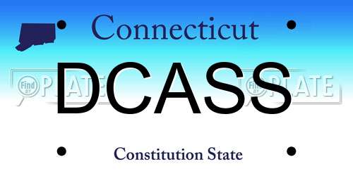 DCASS Connecticut License Plate