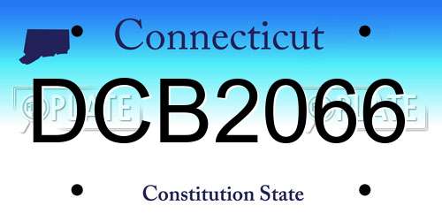 DCB2066 Connecticut License Plate