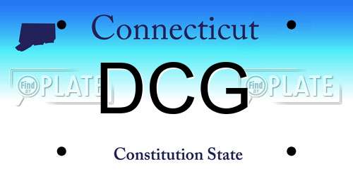 DCG Connecticut License Plate