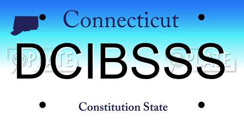 DCIBSSS Connecticut License Plate