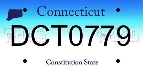 DCT0779 Connecticut License Plate