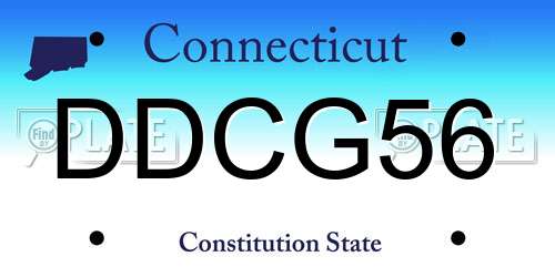 DDCG56 Connecticut License Plate