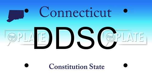 DDSC Connecticut License Plate